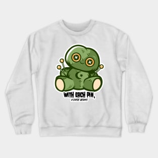 Voodoo zombie stuffed animal Crewneck Sweatshirt